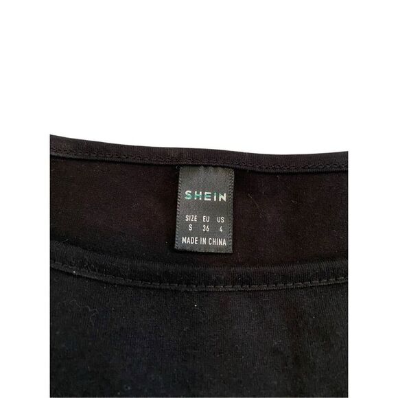 Skeleton Cropped Long Sleeve Shirt Grunge Punk Goth Gothic Emo Skull Rainbow Alt - Picture 6 of 11